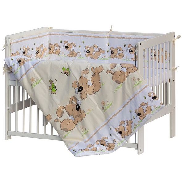 SCARLETT POSTÝLKA 120X60CM S KOMPLETNÍ VÝBAVOU JAPY BÉŽOVÁ - DŘEVĚNÉ POSTÝLKY - SPINKÁNÍ