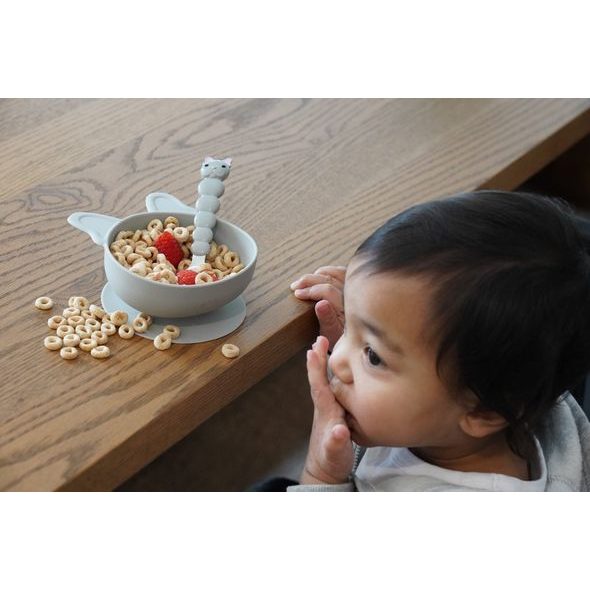 MELII SILIKONOVÁ MISTIČKA S PŘÍSAVKOU 300 ML, 2KS - BULDOČEK - MISKY, TALÍŘKY A PODLOŽKY - KRMENÍ