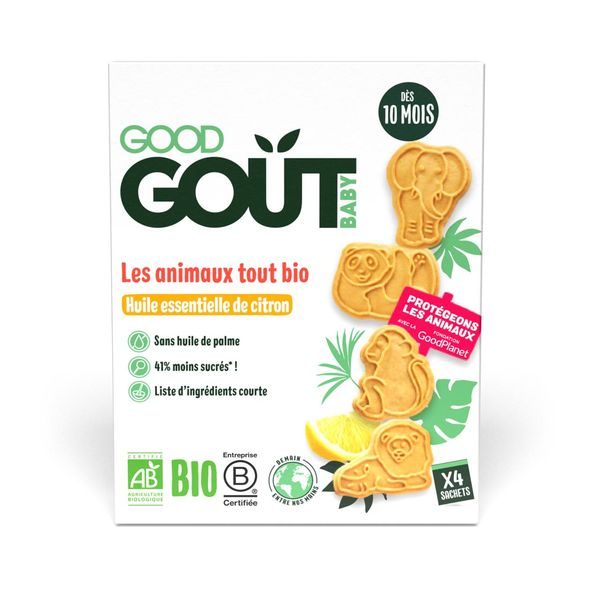 GOOD GOUT BIO CITRONOVÁ ZVÍŘÁTKA 80 G - EXPIRACE 3.10.2026 - TYČINKY/SUŠENKY - KRMENÍ