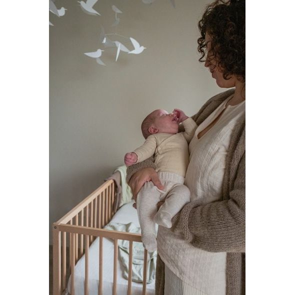 LODGER TEPLÁČKY NOVOROZENECKÉ MELANGE BIRCH VEL. 50 - KALHOTKY A TEPLÁČKY - PRO DĚTI