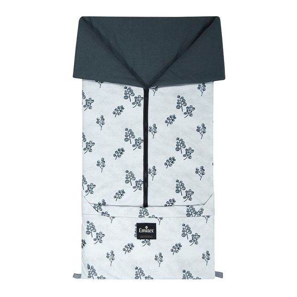 EMITEX FUSAK 2V1 BARY GREY BLOOMS - PODLOŽKY DO KOČÁRKU - KOČÁRKY A PŘÍSLUŠENSTVÍ