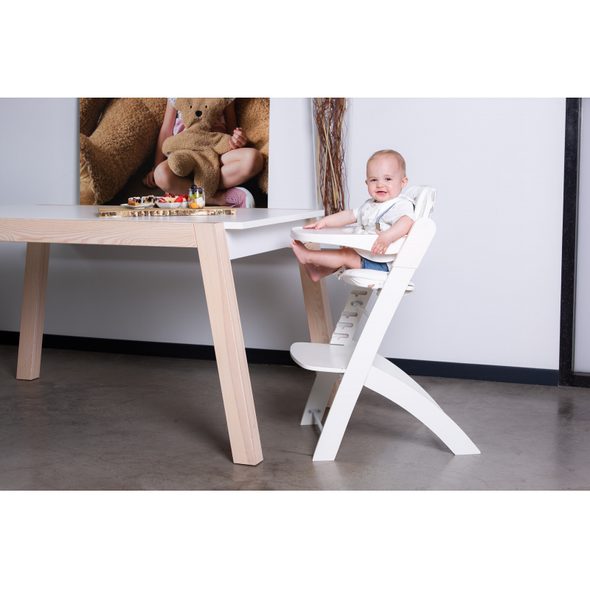 CHILDHOME ROSTOUCÍ ŽIDLIČKA EVOSIT WHITE - JÍDELNÍ ŽIDLIČKY DŘEVĚNÉ - KRMENÍ