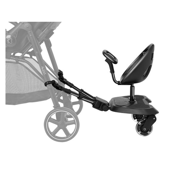 KIKKABOO STUPÁTKO KE KOČÁRKU SE SEDÁTKEM ALLY XL BLACK - STUPÁTKA ZA KOČÁREK - KOČÁRKY A PŘÍSLUŠENSTVÍ