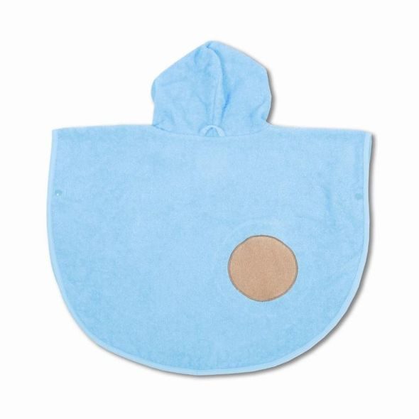 PONCHO TERRY MELLOW AZUR - OSUŠKY A DĚTSKÉ ŽUPANY - KOUPÁNÍ A ZDRAVÍ