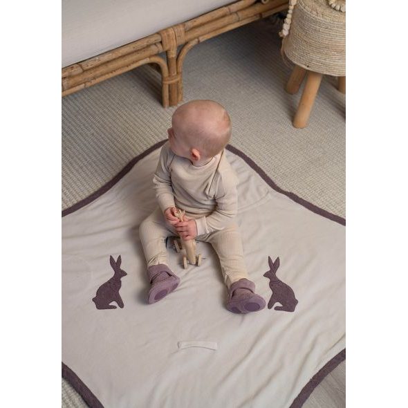 LODGER WRAPPER FOLKLORE FLEECE MAUVE - ZAVINOVAČKY - SPINKÁNÍ