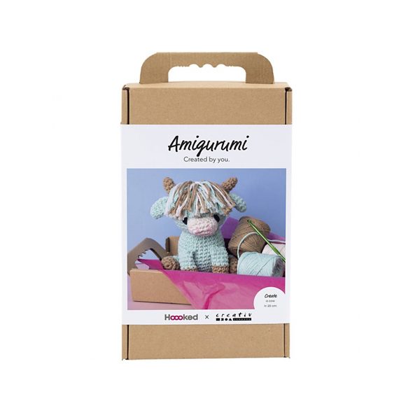 CREATIV COMPANY SADA NA HÁČKOVÁNÍ AMIGURUMI KRAVIČKA - NAVLÉKÁNÍ - PRO DĚTI