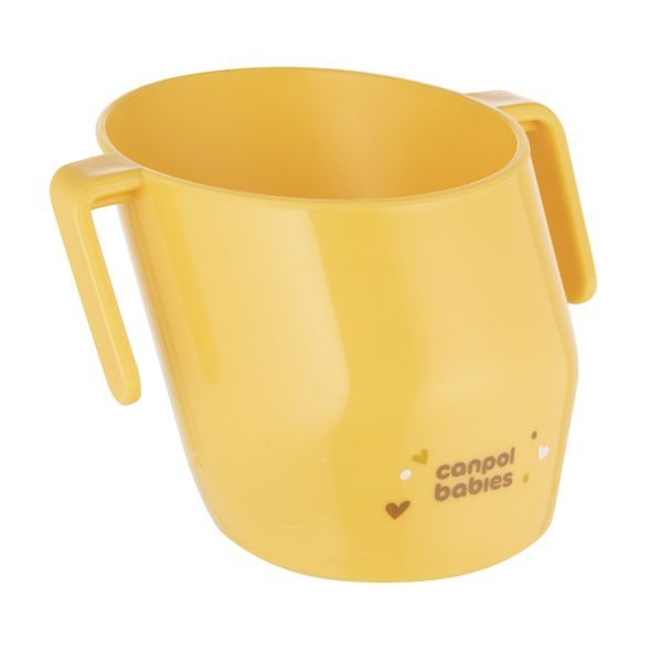 CANPOL BABIES HRNEČEK TRÉNINKOVÝ SMART 180 ML 12M+ ŽLUTÝ - DĚTSKÉ HRNEČKY - KRMENÍ