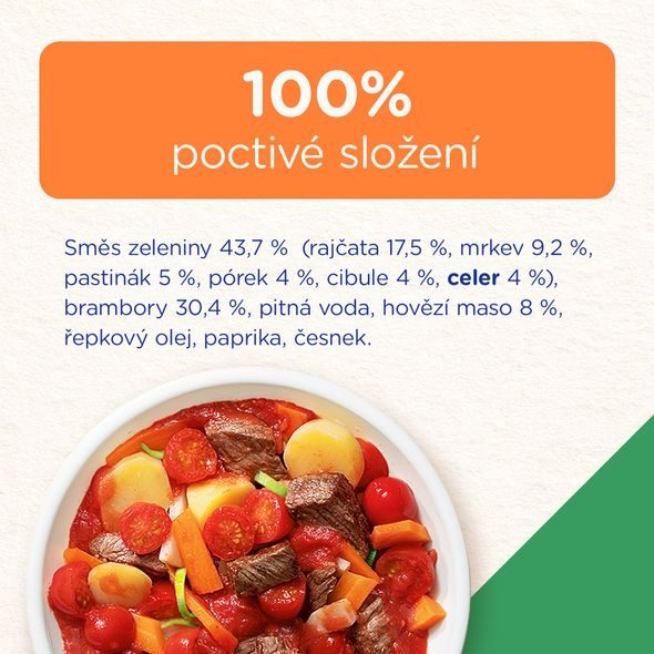 SUNAR PŘÍKRM ZELENINOVÉ RAGÚ S HOVĚZÍM 8M+ 190G - MASO/ZELENINA - KRMENÍ