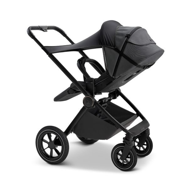 MOON PIÚ MAXI SET BLACK MATT - MUD - KOMBINACE S PŘÍSLUŠENSTVÍM - KOČÁRKY A PŘÍSLUŠENSTVÍ