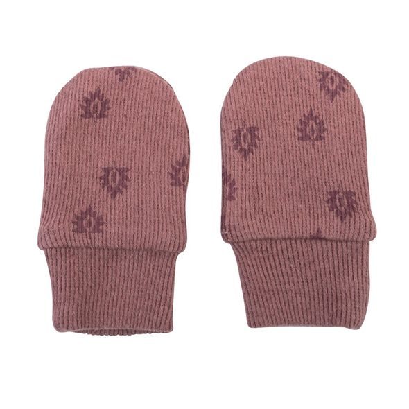 LODGER MITTENS PRINT RIB ROSEWOOD - RUKAVIČKY, ŠÁTKY, NÁKRČNÍKY - PRO DĚTI