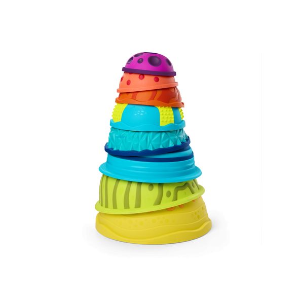 B-TOYS PŘEKÁŽKOVÁ DRÁHA SE STUPÍNKY BALANCE PLANET HOPPER - STAVEBNICE A PUZZLE - PRO DĚTI