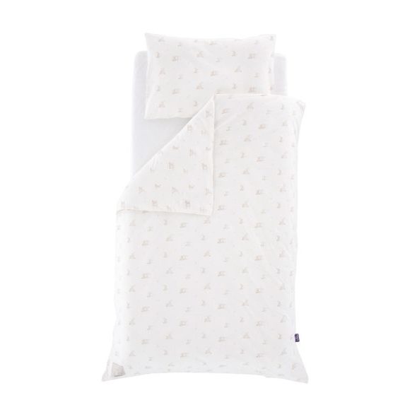 TRÄUMELAND POVLEČENÍ JERSEY 100/135 + 40/60 HOPHOP BUNNY BEIGE - POVLEČENÍ DO POSTÝLKY - SPINKÁNÍ