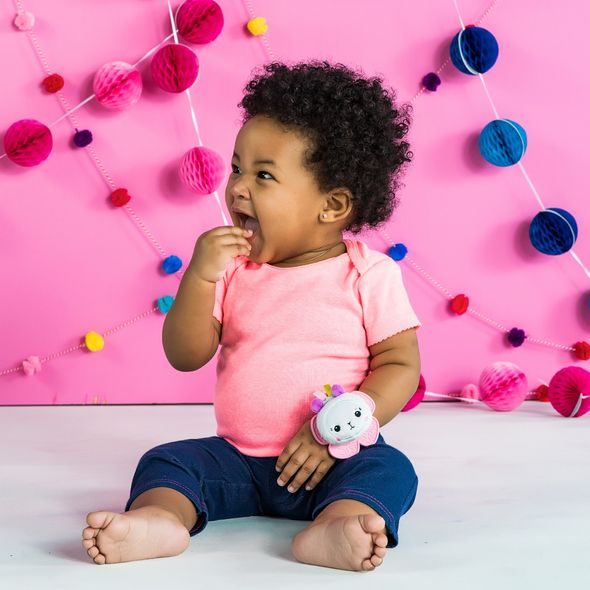 BRIGHT STARTS CHRASTÍTKO S KOUSÁTKEM NA RUKU 2 KS JEDNOROŽEC/LAMA 0M+ - KOUSÁTKA - PRO DĚTI