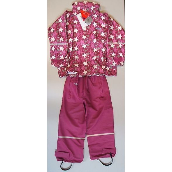 SOUPRAVA KALHOTY A BUNDA HVĚZDY FUCHSIA A PURPLE - SOUPRAVY - PRO DĚTI