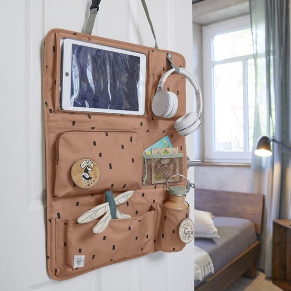 LÄSSIG CAR WRAP-TO-GO HAPPY PRINTS CARAMEL - KAPSÁŘE A ORGANIZÉRY - AUTOSEDAČKY A PŘÍSLUŠENSTVÍ