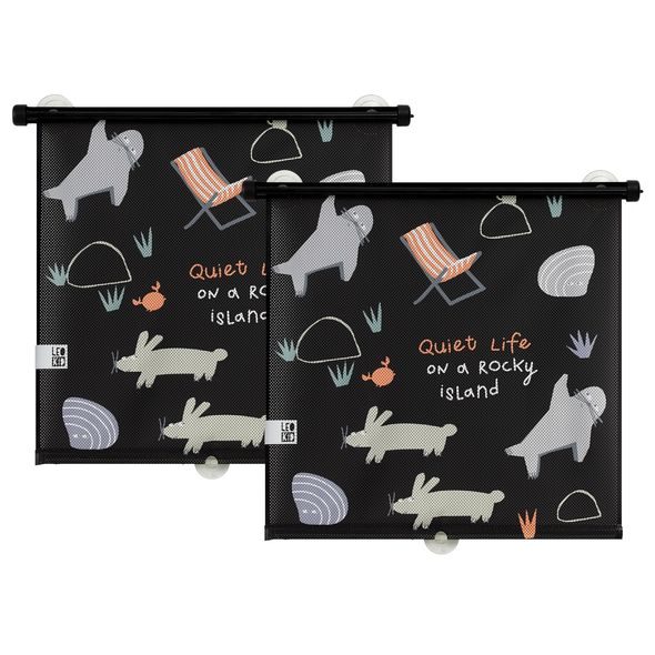 LEOKID SLUNEČNÍ CLONY DO AUTA 2 KS ROCKY ISLAND - SLUNEČNÍ ROLETY A CLONY - AUTOSEDAČKY A PŘÍSLUŠENSTVÍ