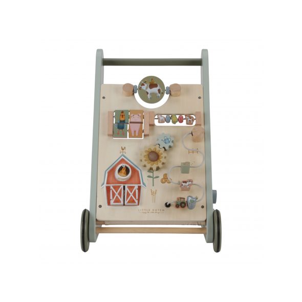 LITTLE DUTCH CHODÍTKO S AKTIVITAMI DŘEVĚNÉ FARMA - CHODÍTKA - PRO DĚTI