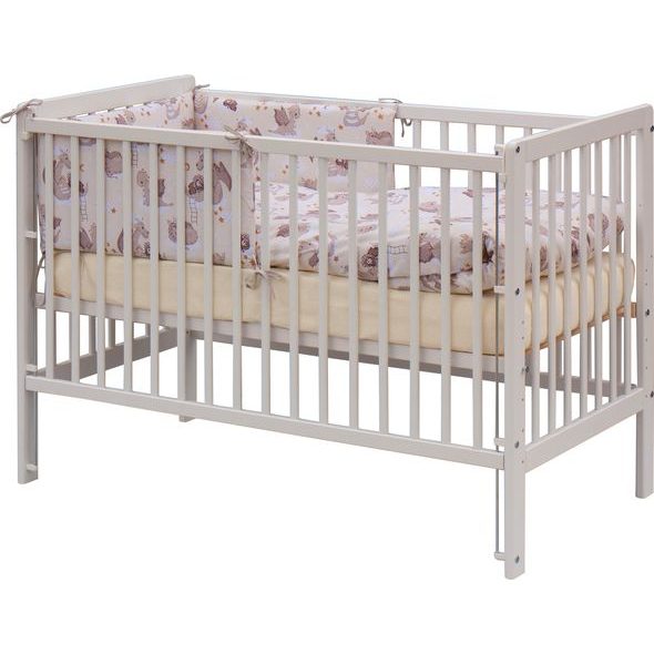 SCARLETT POSTÝLKA 120X60CM S KOMPLETNÍ VÝBAVOU DRÁČEK BÉŽOVÁ - DŘEVĚNÉ POSTÝLKY - SPINKÁNÍ