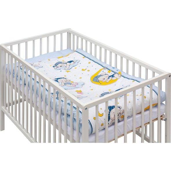 SCARLETT DĚTSKÁ POSTÝLKA S KOMPLETNÍ VÝBAVOU LUNITO 120 X 60 CM - DŘEVĚNÉ POSTÝLKY - SPINKÁNÍ