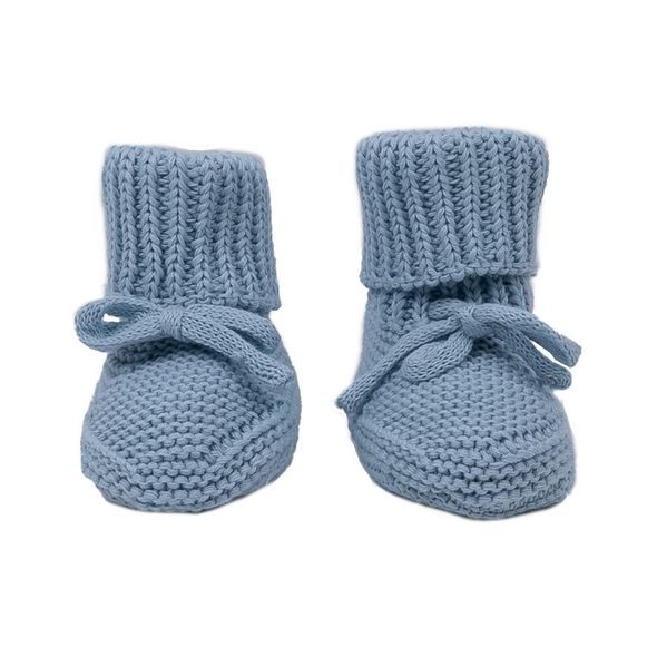 LODGER SLIPPER KNIT BLUE FOGG 0 - 6 MĚSÍCŮ - KOJENECKÉ CAPÁČKY - PRO DĚTI