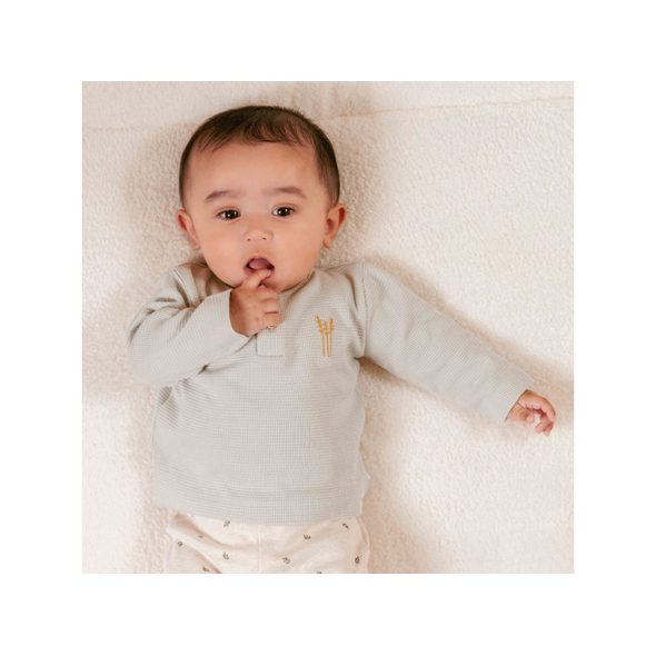 LITTLE DUTCH TRIKO DLOUHÝ RUKÁV SOFT GREEN VEL. 68 - TRIČKA KRÁTKÝ / DLOUHÝ RUKÁV - PRO DĚTI