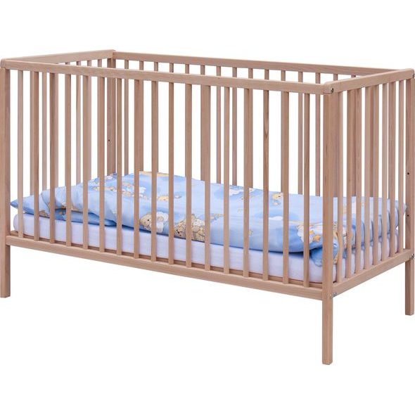 SCARLETT DĚTSKÁ POSTÝLKA S KOMPLETNÍ VÝBAVOU SCARLETT 120X60CM MRÁČEK MODRÁ - DŘEVĚNÉ POSTÝLKY - SPINKÁNÍ