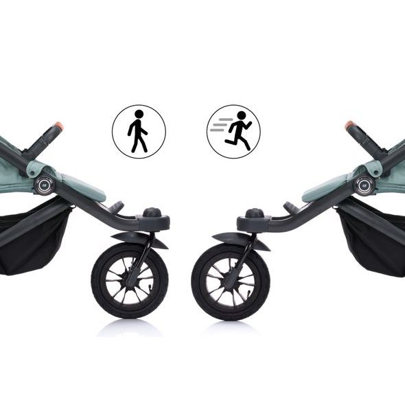 FILLIKID JOGGER RUN SAGE MELANGE - SPORTOVNÍ KOČÁRKY - KOČÁRKY A PŘÍSLUŠENSTVÍ