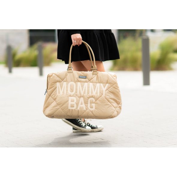 CHILDHOME PŘEBALOVACÍ TAŠKA MOMMY BAG PUFFERED BEIGE - PŘEBALOVACÍ TAŠKY - KOČÁRKY A PŘÍSLUŠENSTVÍ