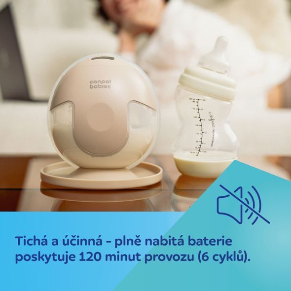 CANPOL BABIES DVOJITÁ ELEKTRICKÁ ODSÁVAČKA MATEŘSKÉHO MLÉKA DO PODPRSENKY SMARTSENSE - ODSÁVAČKY MATEŘSKÉHO MLÉKA - KRMENÍ