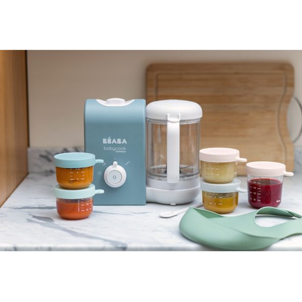 BEABA PARNÍ VAŘIČ + MIXÉR BABYCOOK EXPRESS BALTIC BLUE - KUCHYŇSKÉ PŘÍSTROJE - KRMENÍ