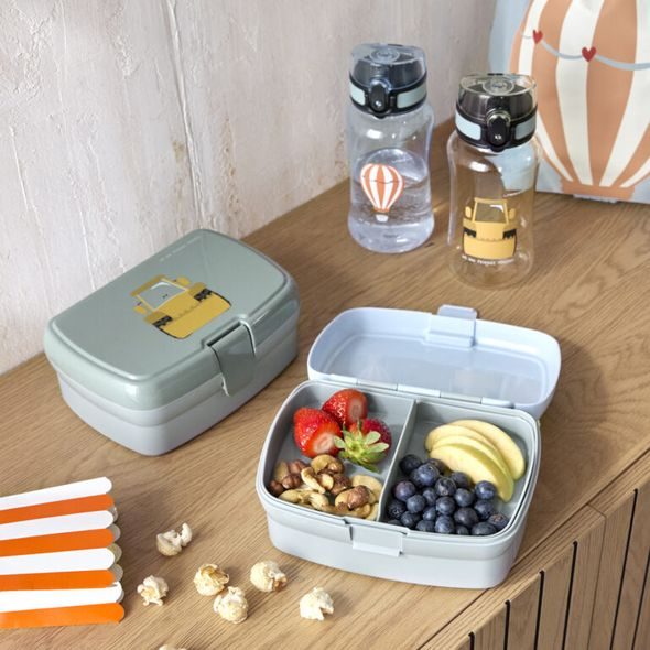 LÄSSIG KIDS LUNCH SET TINY DRIVERS EXCAVATOR - KRABIČKY NA SVAČINU - KRMENÍ