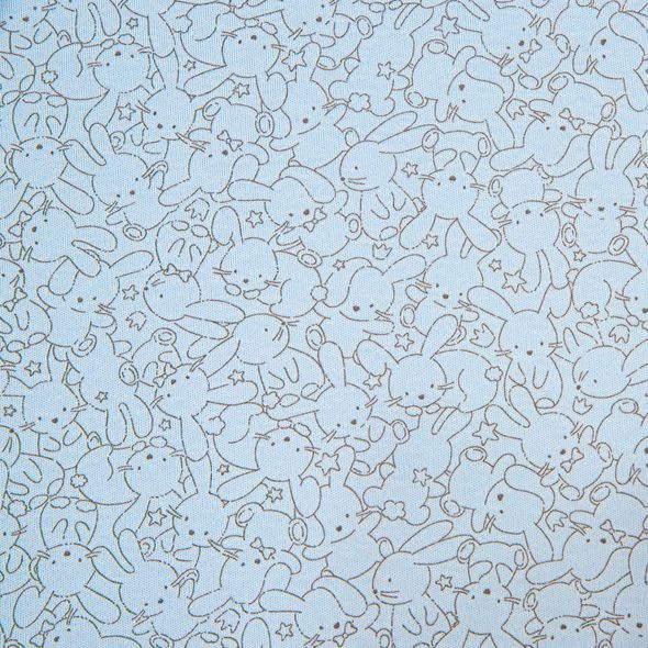 ESITO DVOJITÁ LETNÍ DEKA PRO MIMINKO ZÁJA SOFT BLUE 75X100CM - DĚTSKÉ DEKY PRO MIMINKA - SPINKÁNÍ