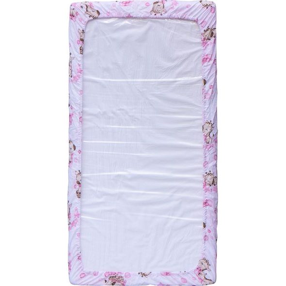 SCARLETT PROSTĚRADLO DO POSTÝLKY FIKI RŮŽOVÉ 120X60 CM - PROSTĚRADLA - SPINKÁNÍ