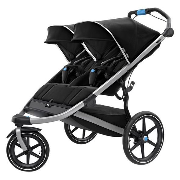 THULE URBAN GLIDE² DOUBLE JET BLACK - KOČÁRKY PRO DVOJČATA - KOČÁRKY A PŘÍSLUŠENSTVÍ