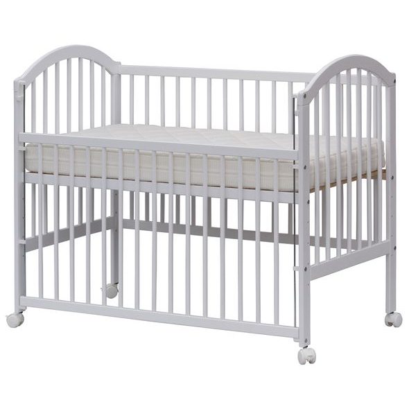 SCARLETT DĚTSKÁ POSTÝLKA SCARLETT ALENKA - BÍLÁ (BOROVICE) - STAHOVACÍ BOČNICE - 120 X 60 CM - DŘEVĚNÉ POSTÝLKY - SPINKÁNÍ