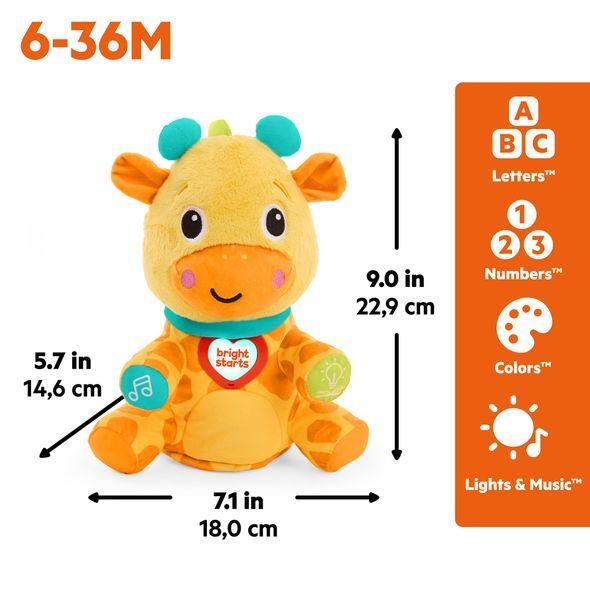 BRIGHT STARTS HRAČKA INTERAKTIVNÍ VZDĚLÁVACÍ CHAT & CUDDLE GIRAFFE™, 6M+ - AKTIVNÍ HRAČKY - PRO DĚTI