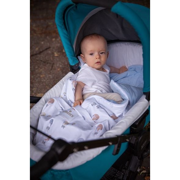 EMITEX FUSAK 2V1 BARY MAGIC SKY + BABY BLUE - FUSAKY DO KOČÁRKU - KOČÁRKY A PŘÍSLUŠENSTVÍ