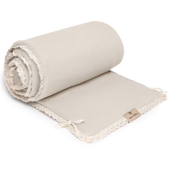 MACESHKA MUŠELÍNOVÝ MANTINEL NATURE S OZDOBNÝM OKRAJEM, KRAJKA - MANTINELY - SPINKÁNÍ