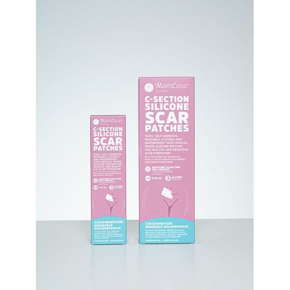 MOMCARE BY LINA SILIKONOVÉ NÁPLASTI NA JIZVY PO CÍSAŘSKÉM ŘEZU - POPORODNÍ POMŮCKY - PRO MAMINKY