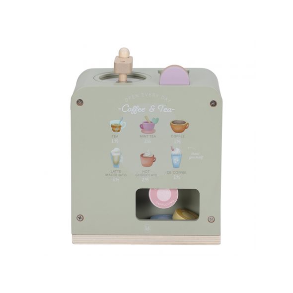 LITTLE DUTCH KÁVOVAR NA KAPSLE DŘEVĚNÝ - LITTLE DUTCH - PRO DĚTI