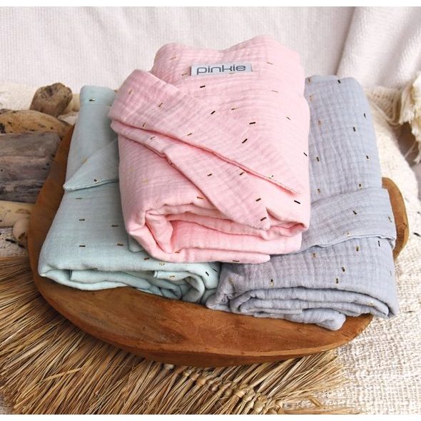 PINKIE LETNÍ DEKA PINKIE MUSLIN LIGHT PINK - ŽÍNKY A HOUBIČKY - KOUPÁNÍ A ZDRAVÍ