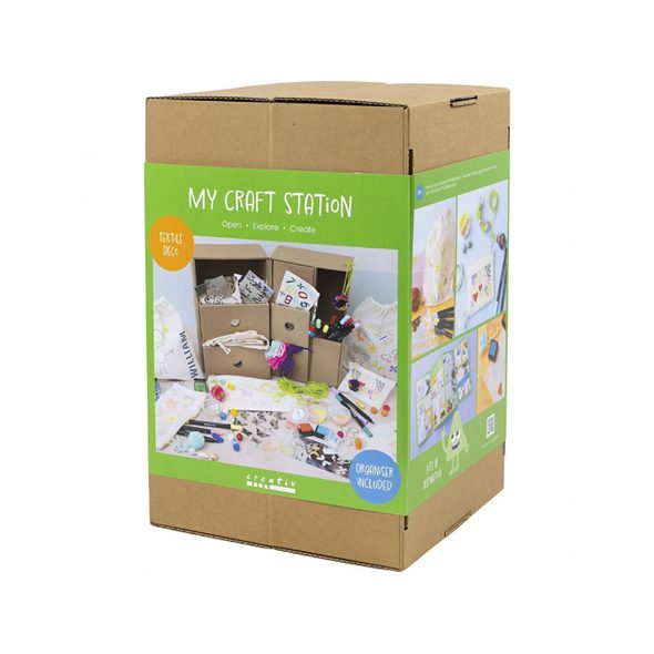 CREATIV COMPANY KREATIVNÍ SADA MAXI BOX SE ZÁSUVKAMI DEKOROVÁNÍ TEXTILU - VÝTVARNÉ POMŮCKY A HRAČKY - PRO DĚTI