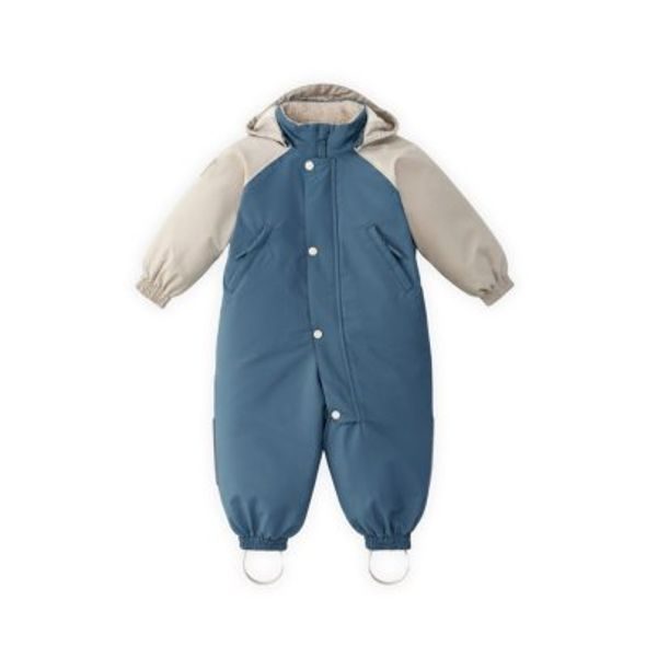 LEOKID ZIMNÍ KOMBINÉZA COLOR BLOCK SALT BLUE VEL. 12 - 18 MĚSÍCŮ (VEL. 80) - ZIMNÍ KOMBINÉZY - PRO DĚTI