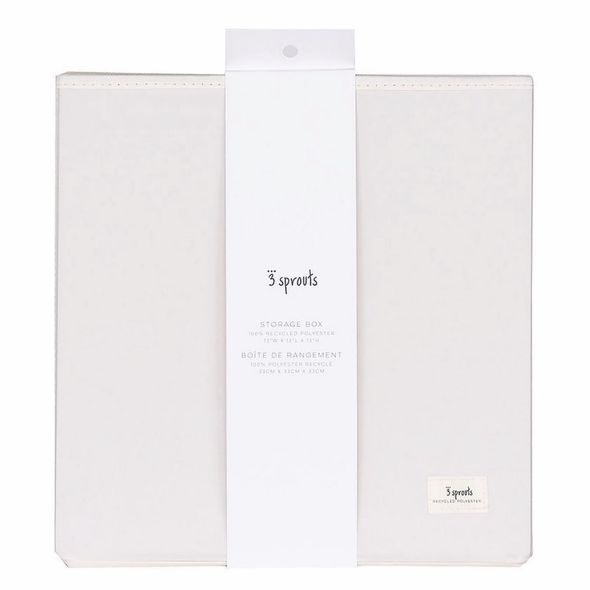 3 SPROUTS ÚLOŽNÝ BOX RECYCLED SOLID/CREAM - BOXY NA HRAČKY - SPINKÁNÍ