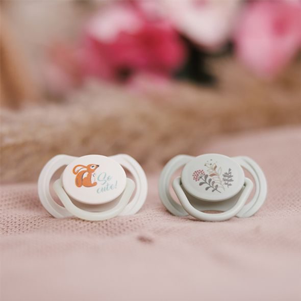 BABYONO DUDLÍKY SILIKONOVÉ SYMETRICKÉ 6-18M, 2 KS - ŠIDÍTKA A DOPLŇKY - KRMENÍ