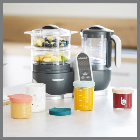 BABYMOOV SKLENĚNÉ MISKY S VÍČKY ISY BOWLS 6X 250ML + 3X 120ML - MISKY, TALÍŘKY A PODLOŽKY - KRMENÍ