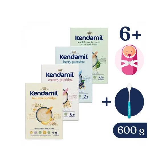 KENDAMIL VARIACE MLÉČNÝCH KAŠÍ (600 G) - KAŠE - KRMENÍ
