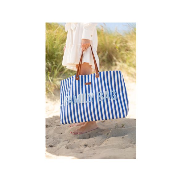 CHILDHOME CESTOVNÍ TAŠKA FAMILY BAG CANVAS ELECTRIC BLUE - PŘEBALOVACÍ TAŠKY - KOČÁRKY A PŘÍSLUŠENSTVÍ
