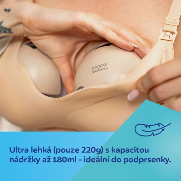 CANPOL BABIES DVOJITÁ ELEKTRICKÁ ODSÁVAČKA MATEŘSKÉHO MLÉKA DO PODPRSENKY SMARTSENSE - ODSÁVAČKY MATEŘSKÉHO MLÉKA - KRMENÍ