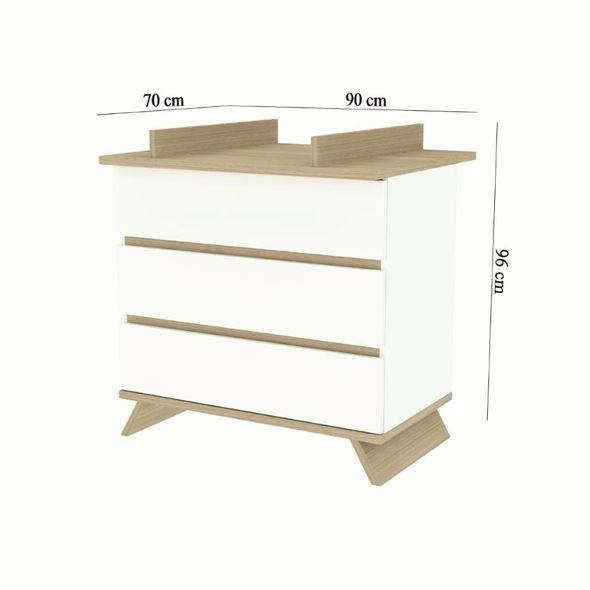 FAKTUM PŘEBALOVACÍ KOMODA SIENNA WHITE - PŘEBALOVACÍ KOMODY - PŘEBALOVÁNÍ